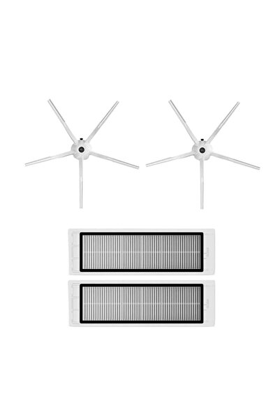 Roborge Σετ ανταλλακτικών 4 τεμαχίων συμβατό με ρομπότ ηλεκτρική σκούπα Roborock Q5+