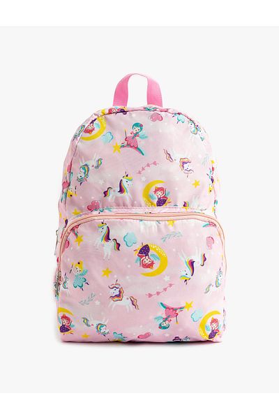 Koton Unicorn Patterned Backpack