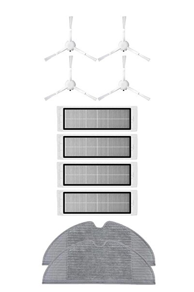Roborge Xiaomi Vacuum Mop 1c - Ηλεκτρική σκούπα ρομπότ, Σετ ανταλλακτικών 10 τεμαχίων (STYTJ01ZHM)