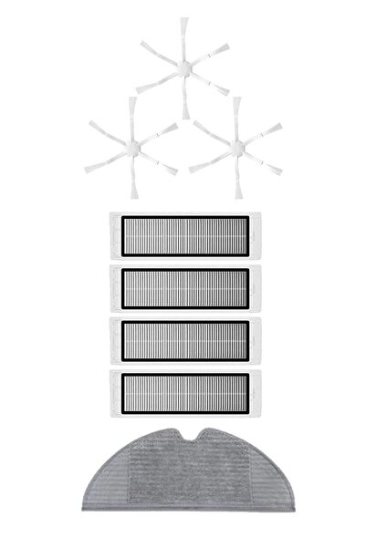 Roborge Σετ ανταλλακτικών 8 τεμαχίων συμβατό με ρομποτική ηλεκτρική σκούπα Xiaomi Vacuum Mop 2 (STYTJ03ZHM)