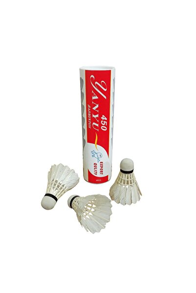 AVESSA Yanyu Bad-450 Profesyonel Kaz Tüyü Badminton Topu 6 Adet Kutulu