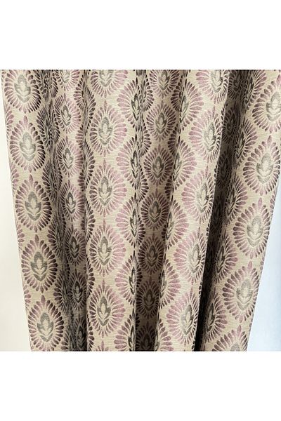 Belle Cose Thessaloniki Damask Patterned Background Curtain