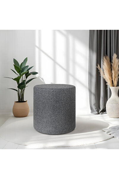 Adore Mobilya Luno Puf-Antrasit 40x40x40 cm