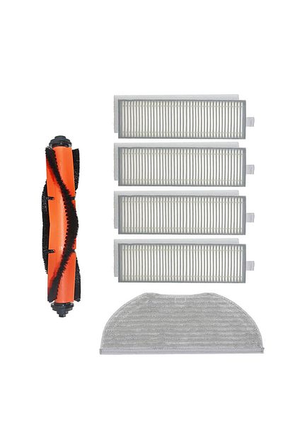 Roborge Xiaomi Vacuum Mop 2in1 Essential - مكنسة كهربائية روبوتية، مجموعة قطع غيار مكونة من 6 قطع (MJSTG1)