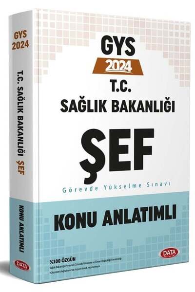 Data Yayınları Data 2024 GYS Sağlık Bakanlığı Şef Konu Anlatımlı Görevde Yüks...