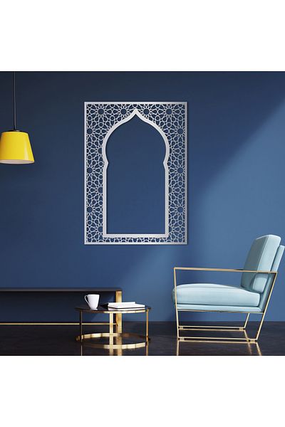 DECOVIENO Decor de perete din metal pentru altar - cadru (60 CM X 43 CM)