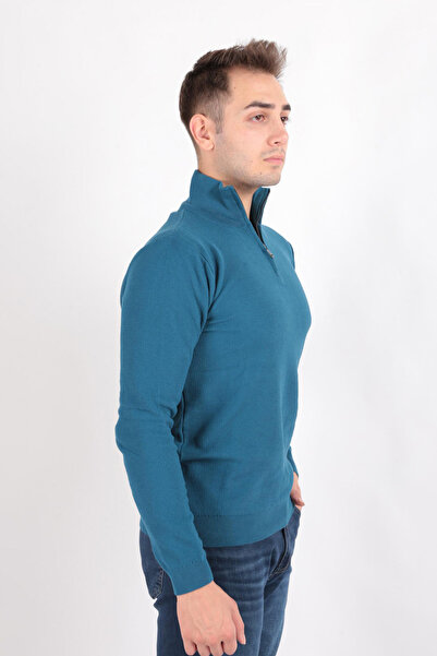 Cazador 3026 Ανδρικό πουλόβερ με μισό πατιλέτα