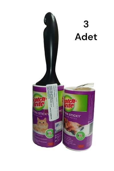 Scotch Brite Lint Collector 48 + 48 Refills 3 Pieces