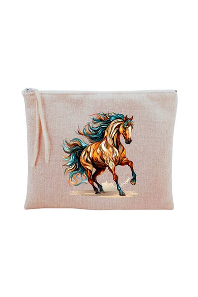 lili hediyelik Τσάντα μακιγιάζ Running Horse Printed