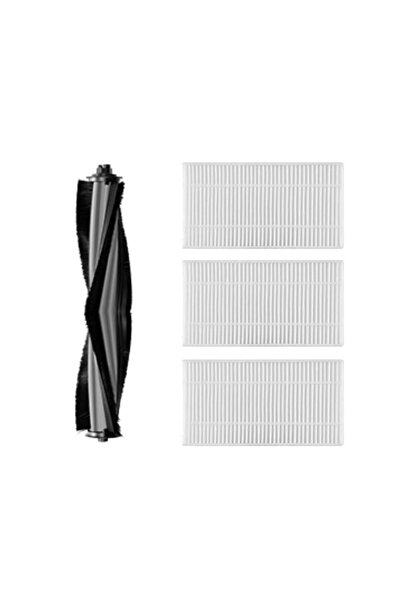 Roborge مجموعة قطع غيار متوافقة مع مكنسة كهربائية روبوتية Karaca Vantuz Off Road 2in1 (RS007) مكونة من 4 قطع - منتج مكافئ