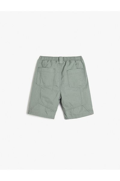 Koton Cotton Chino Shorts - with Stitching Detail and Pockets