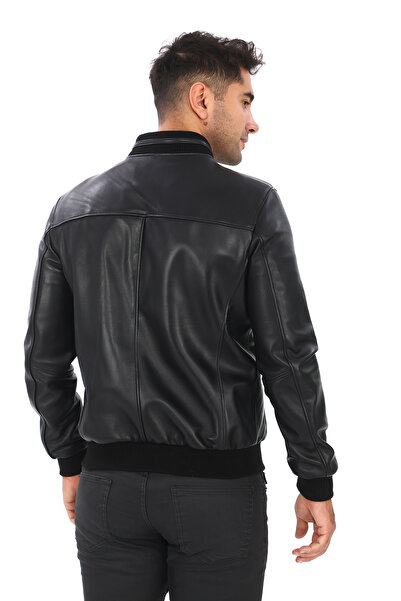 db deriburada original Erkek Trikolu Kolej Model Hakiki Deri Mont