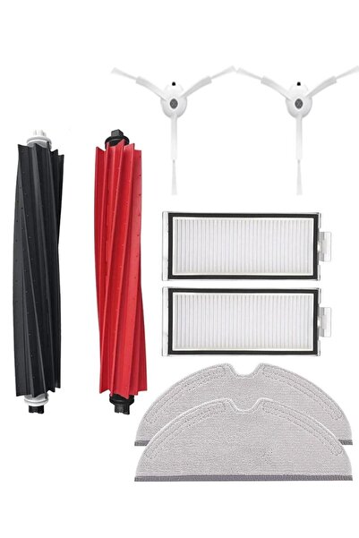 Roborge Roborock Q8 Max + Robot Süpürge Uyumlu 8'li Yedek Parça Seti