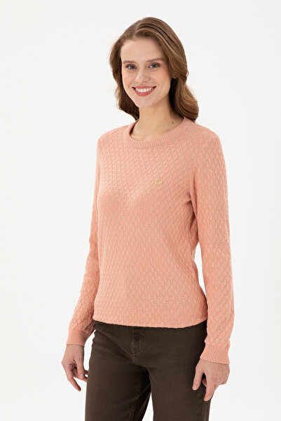 U.S. Polo Assn. Pulover de damă Sand Melange Crew Neck 50293033-VR123