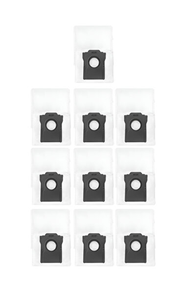 Roborge 10 أكياس غبار - قطع غيار للمكنسة الكهربائية الروبوتية Dreame D10 Plus...