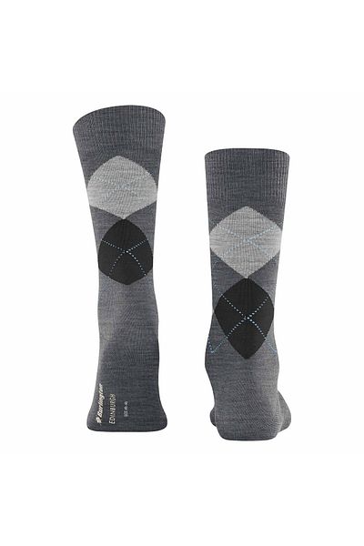 Burlington Herren Socken EDINBURGH – Rautenmuster, Rautenmuster, Clip, Einheitsgröße, 40–46