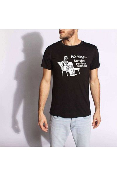 Tshirthane Τέλειο γυναικείο αστείο εμπριμέ ανδρικό μπλουζάκι με λεπτή εφαρμογή