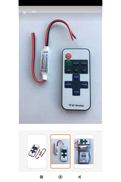 Genel Markalar Led çakar dimmer uzaktan kumanda modülü 12v led uyumlu