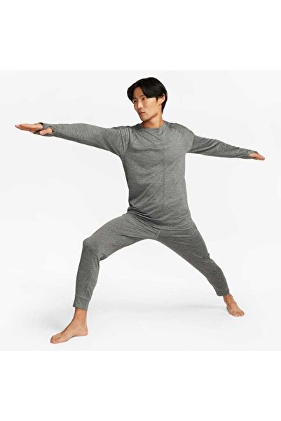 Nike Yoga Dri-Fit Statement Jersey Training Gri Erkek Eşofman Altı