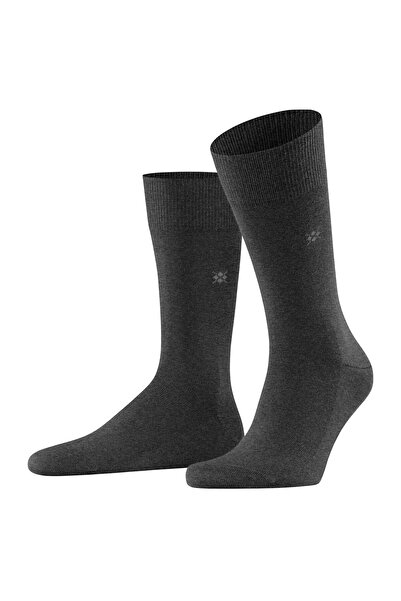 Burlington Herren Socken LEEDS - Schurwolle, Logo, Uni, One Size, 40-46