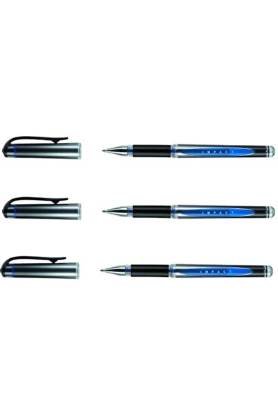 UNİ-BALL UNİBALL GEL IMPACT ( 1.0 ) İMZA KALEMİ MAVİ ( Üç Adet )