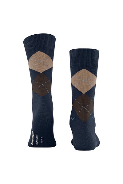 Burlington Herren Socken EDINBURGH – Rautenmuster, Rautenmuster, Clip, Einheitsgröße, 40–46