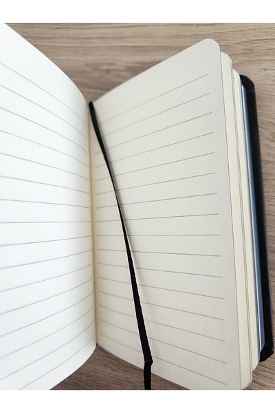 Mikro 80 Sheets Ruled Elastic Hard Cover A6 Notepad