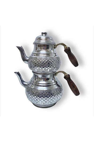 Yıldız çelik Large-Size Copper-Looking Aluminum Teapot