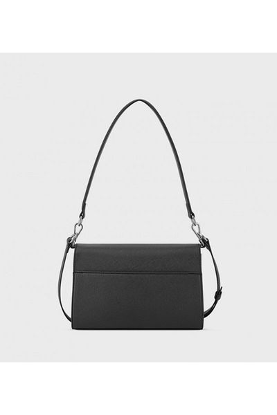 Nine West Women's Black Natala Top Handle Flap Satchel Bag