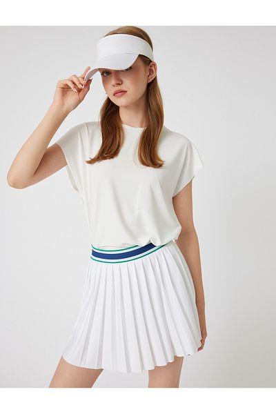 Koton Basic Crew Neck Short Sleeve Oversize Sports T-Shirt