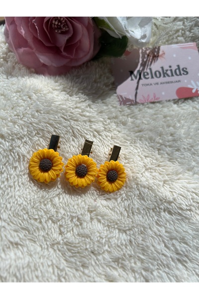 MeloKids Sunflower Clip Buckle Set of 3