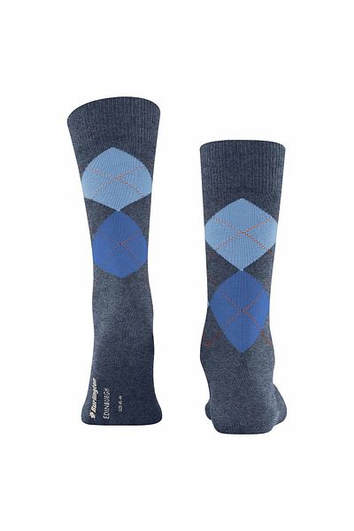 Burlington Herren Socken EDINBURGH – Rautenmuster, Rautenmuster, Clip, Einheitsgröße, 40–46