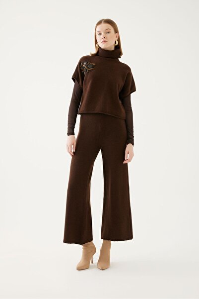 Exquise Embroidered Detailed Knitwear Blouse