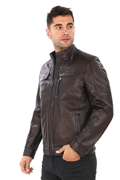 db deriburada original Men's Genuine Leather Coat - 108