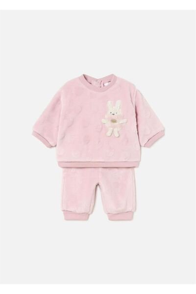 MAYORAL Pink Baby Girl Sweatshirt and Pants Set - 2508