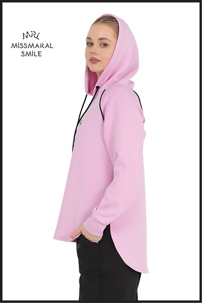 missmaral Trening pentru damă LİLA Scuba Hooded Hanorac sport activ cu mâneci raglan