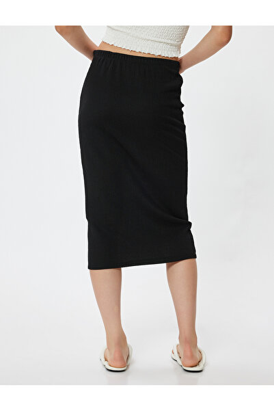 Koton Midi Kalem Etek Bürümcük Beli Lastikli