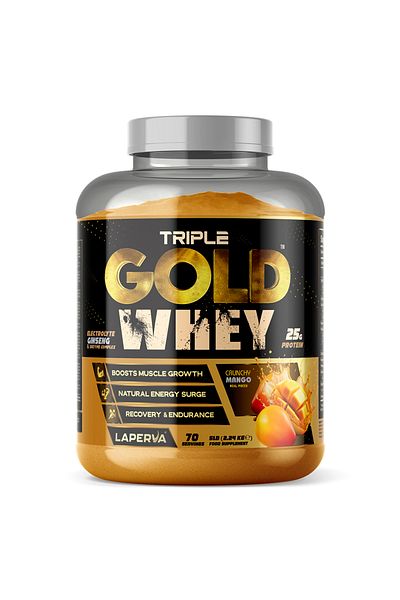 Laperva Triple Gold Whey, Crunchy Mango, 5 LB
