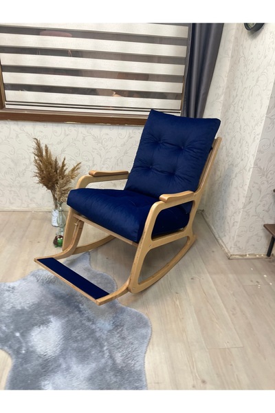 Asedia Kontes Lacivert Sallanan Sandalye Sallanan Koltuk Dinlenme Koltuğu Oku...