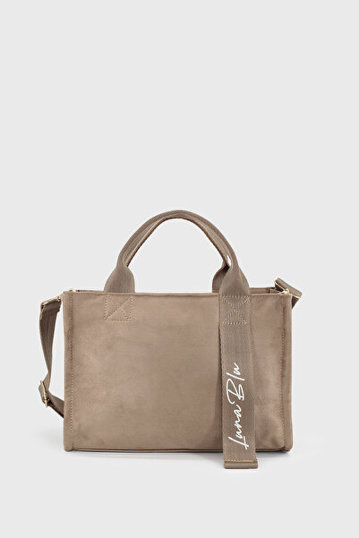 LUNABLU Geantă de mână și de umăr pentru femei, cu mâner din piele intoarsa