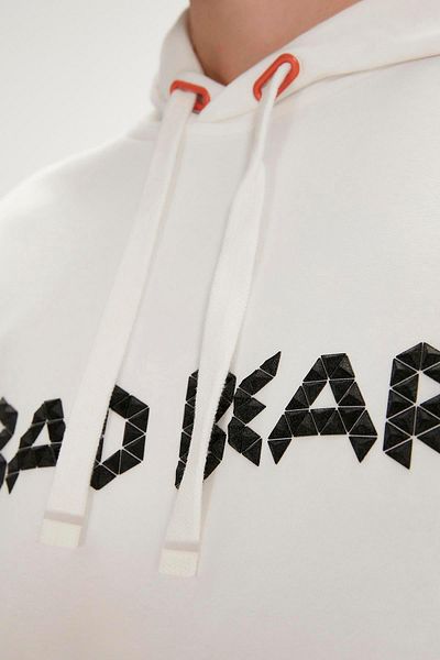 Bad Bear 3d Bad Hoodie Off-white White Hooded Men's Sweatshirt