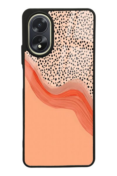 Spoyi Oppo A38 Glossy Phone Case with Nude Spotted Design