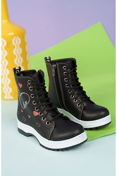 Aymer Termo Taban Kalpli Model Siyah Çocuk Bot