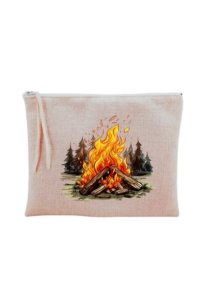 lili hediyelik Τσάντα μακιγιάζ με στάμπα Campfire