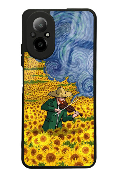 Spoyi Oppo Realme 12 Lite Kemancı Tasarımlı Glossy Telefon Kılıfı