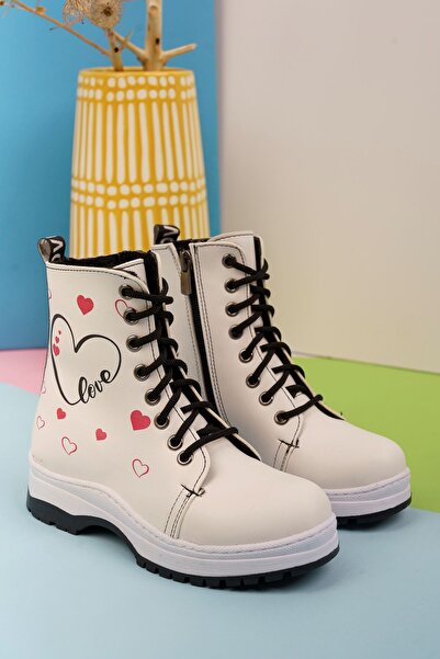 Aymer Termo Taban Kalpli Model Beyaz Çocuk Bot