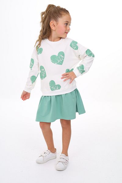 Toontoy Girl's Skirt Flounce Printed Dress