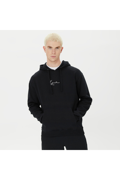 KARL KANI Herren KKMQ12006 KÜÇÜK İMZALI KAPÜŞONLU SİYAH