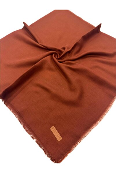 Bursa Yemenisi Solid Color Cotton Twill Fringed Scarf