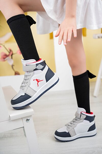 Genel Markalar Lacivert Garnili Cırtlı Çocuk Spor Ayakkabı